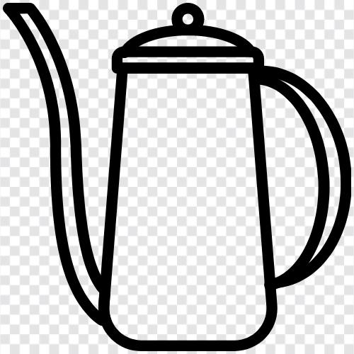 Kaffeekanne, Wasserkocher, Kaffeekanne Bewertungen, Co symbol