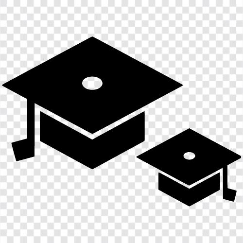 college caps, high school caps, secondary education caps, postsecondary education caps icon svg