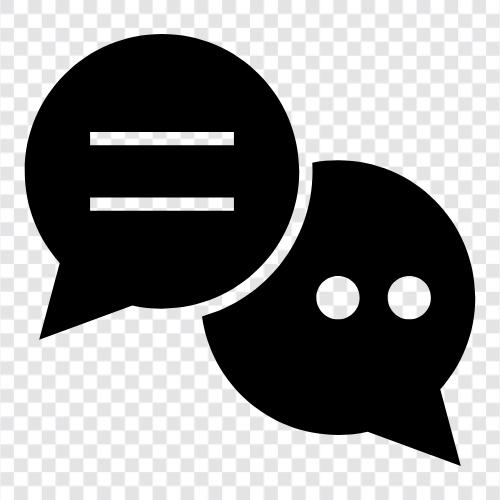 kommunikation, chatten, sprechen, dialog symbol