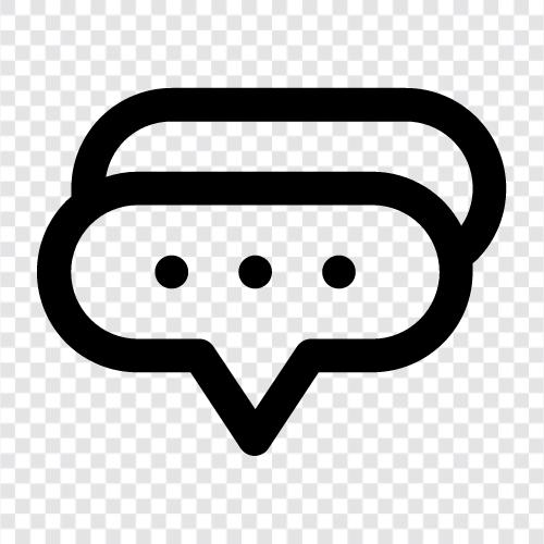 communication, messaging, chatting, online icon svg