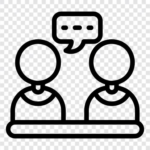 communication, dialogue, discussion, discourse icon svg