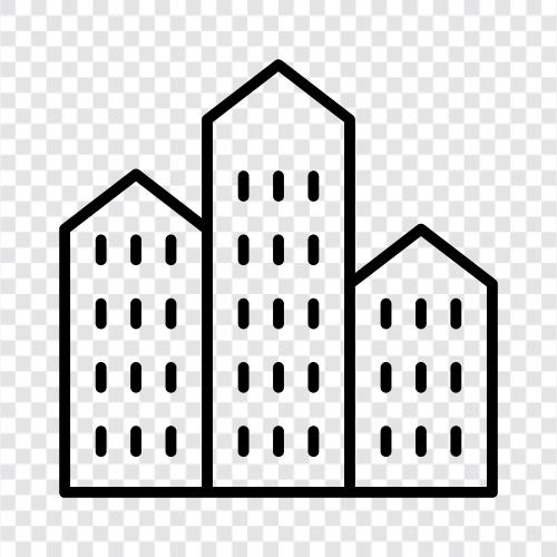 community, neighborhood, small town, rural town icon svg