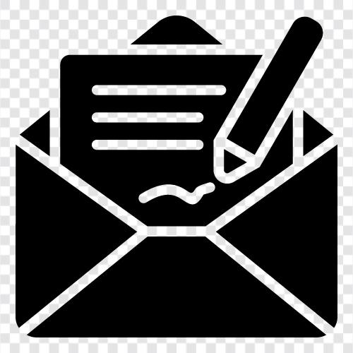 komponieren mail, mailing, brief, email symbol