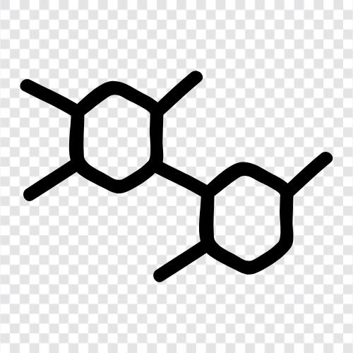 соединение, синтетические, органические, молекулы Значок svg