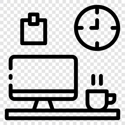 computer desk, office desk, home desk, workspace icon svg