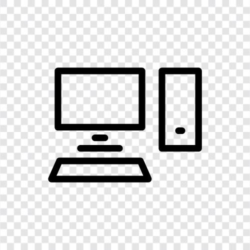 Computer, Laptop, Desktop, Konfiguration symbol