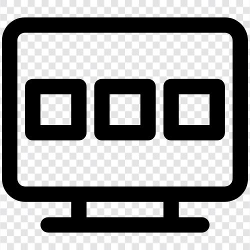 computer, screen, picture, digital icon svg