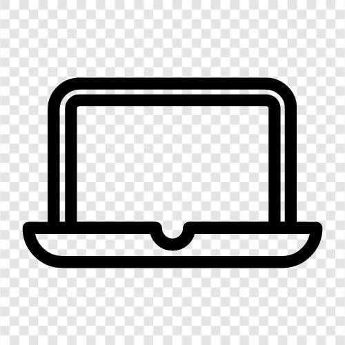 computer, notebook, portable, battery icon svg