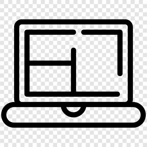 computer, notebook, laptop computer, portable computer icon svg