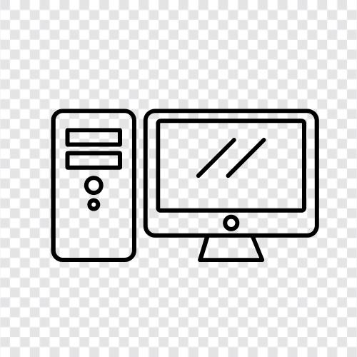 computer hardware, computer software, computer networks, computer security icon svg