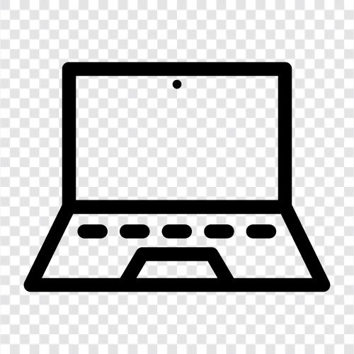 computer, laptop computer, notebook, ultrabook icon svg