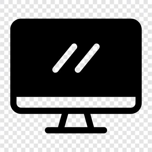 computer monitor, flat panel monitor, LED monitor, LCD monitor icon svg