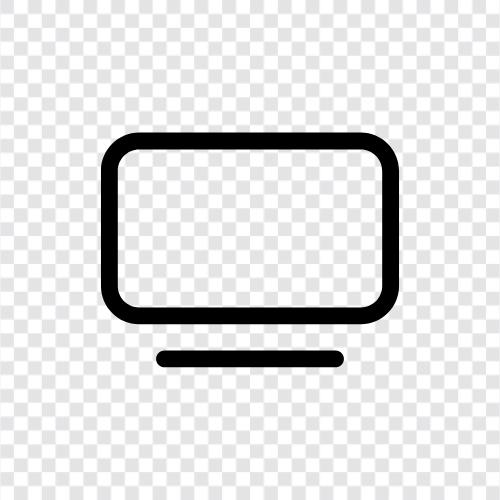 computer monitor, flat panel monitor, LCD monitor, LED monitor icon svg