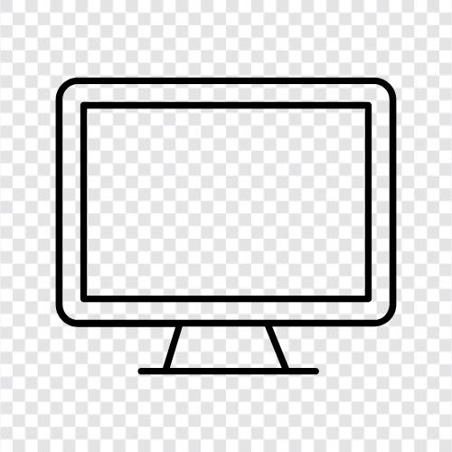 Computer Monitor, LCD Monitor, LED Monitor, Desktop Monitor icon svg