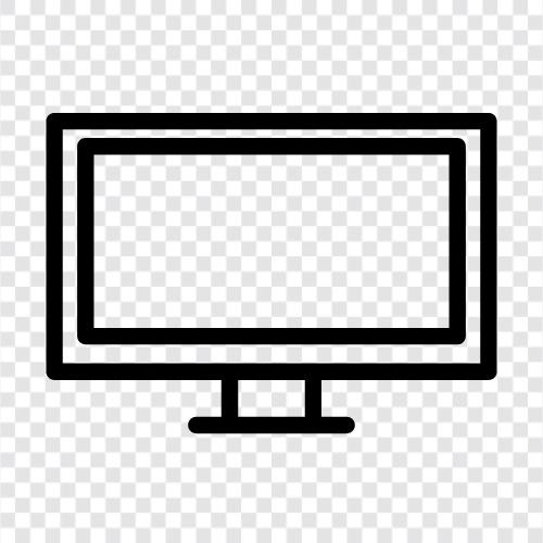 computer monitor, laptop monitor, LCD monitor, flat panel monitor icon svg