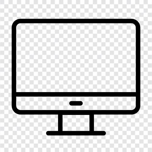 computer monitor, LCD monitor, monitor resolution, monitor size icon svg