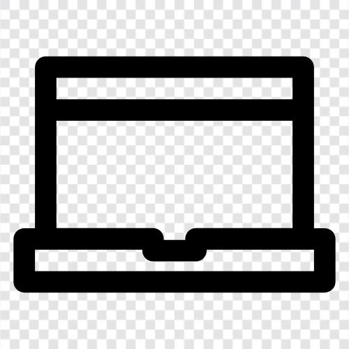 computer, laptop computer, netbook, ultrabook icon svg