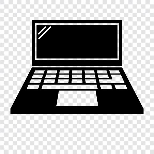 computer, laptop computer, notebook, portable computer icon svg