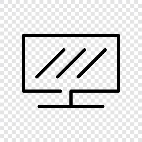 computer, monitor, display, projection icon svg