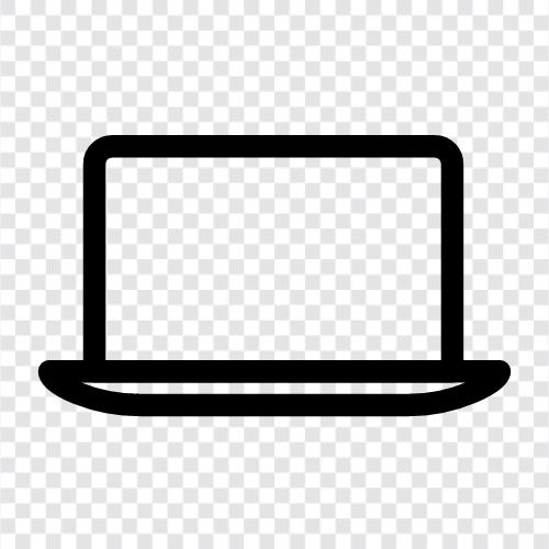 computer, laptop computer, ultrabook, convertible icon svg