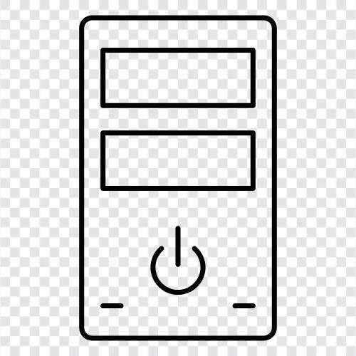 computer tower, tower pc, Pc tower icon svg