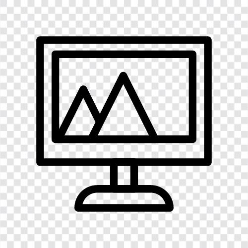 computer, monitor, keyboard, mouse icon svg