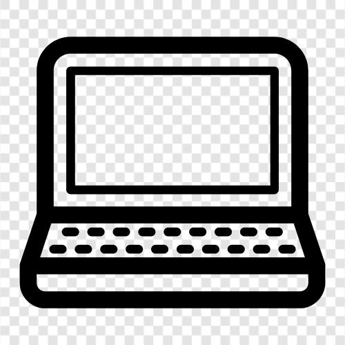 computer, notebook, laptop computer, ultrabook icon svg