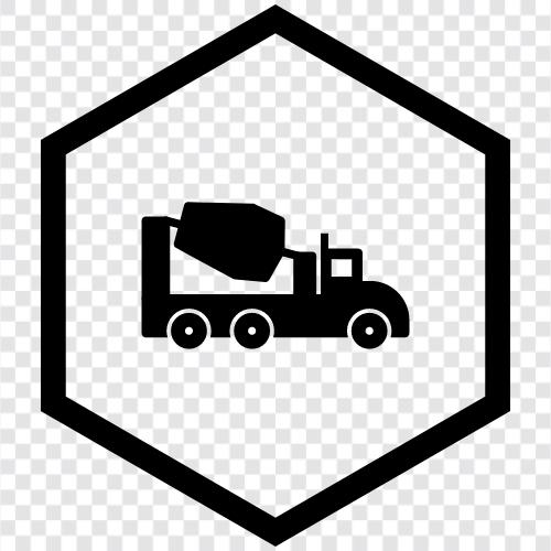 Concrete Pump, Concrete Mixing Plant, Portable Concrete Mixer, Concrete Mixer icon svg