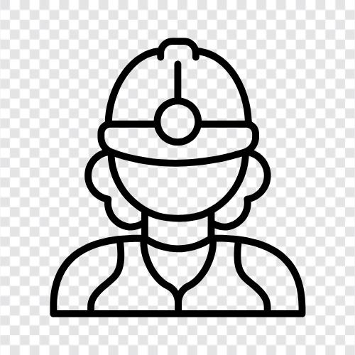 concrete worker, mason, carpenter, plumber icon svg