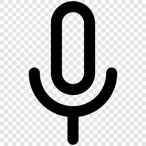 Kondensator, Audio, Stimme, Aufnahme symbol