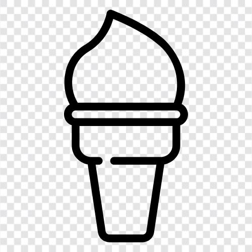 cone, sundae, soft serve, ice cream truck icon svg