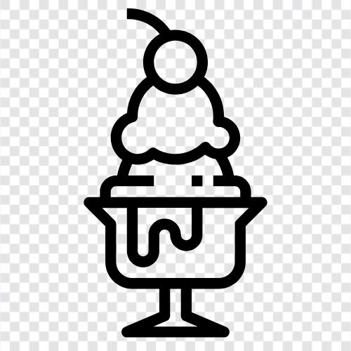 cone, flavor, sundae, soft serve icon svg