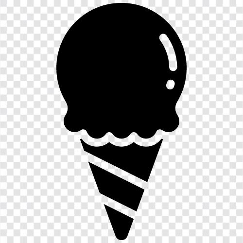 Kegel, Schaufel, Lollipop, Milchshake symbol