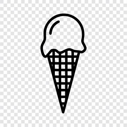 Cone, Sundae, Lattes, Smoothies icon svg