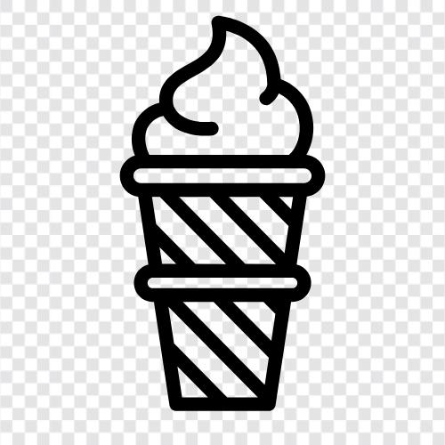 cones, floats, sundaes, milkshakes icon svg