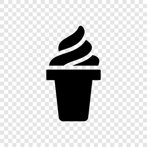 cones, ice cream, soft serve, sundaes icon svg