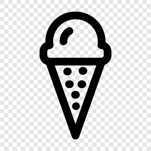 cones, iced cream, frozen yogurt, dairy icon svg