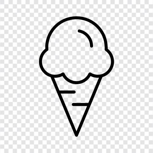 cones, soft serve, milkshake, sundae icon svg