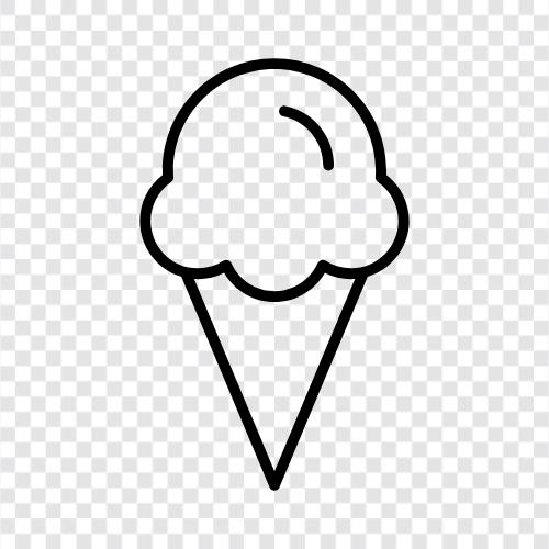 cones, cups, flavors, toppings icon svg