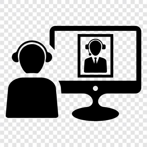 Telefonkonferenz, Online, Videokonferenz symbol