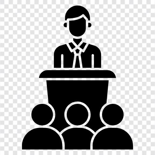 conference organizer, conference speaker, conference topics, conference speaker list icon svg