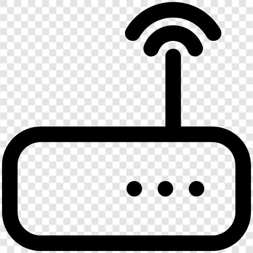 Verbindung, Router, Internet, Hotspot symbol