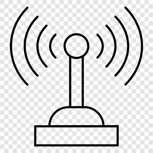 Anschluss, Signal, Antennensystem, Drahtlos symbol