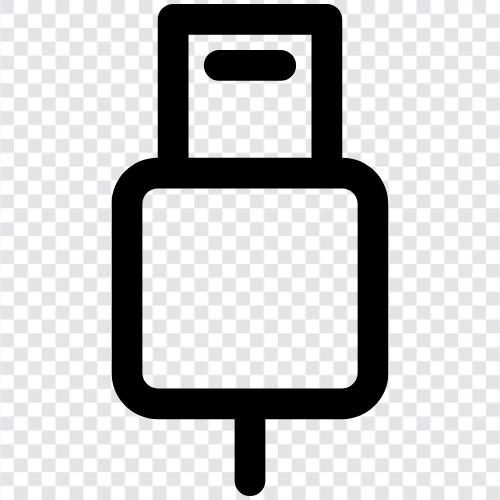 connector, USB, data, cable Значок svg