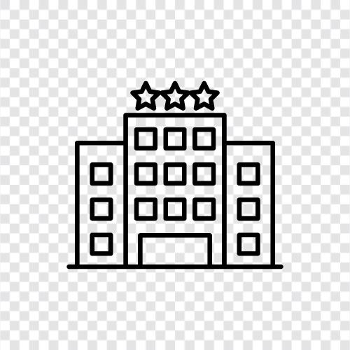 construction, architecture, design, hotel icon svg