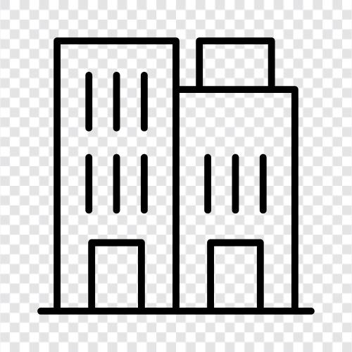 construction, architecture, engineering, towers icon svg