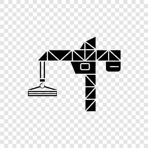 construction, heavy equipment, manufacturing, Crane icon svg