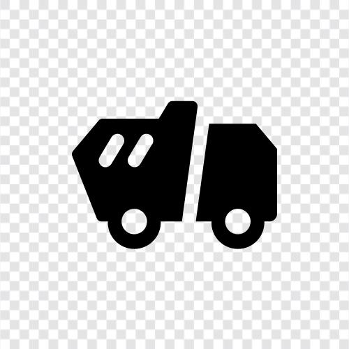 Construction, Material Handling, Truck, Road icon svg