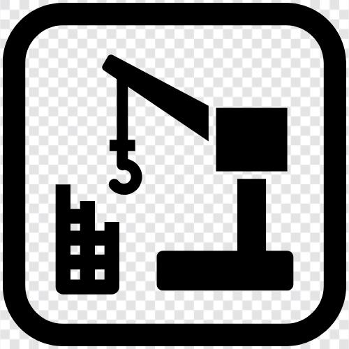 construction, construction equipment, heavy equipment, construction equipment rental icon svg