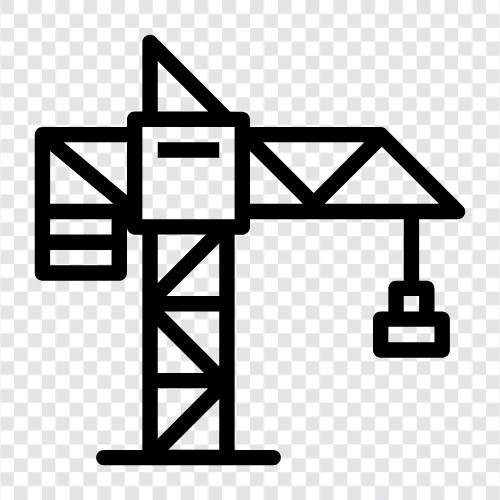 construction, heavy equipment, lifting, work icon svg